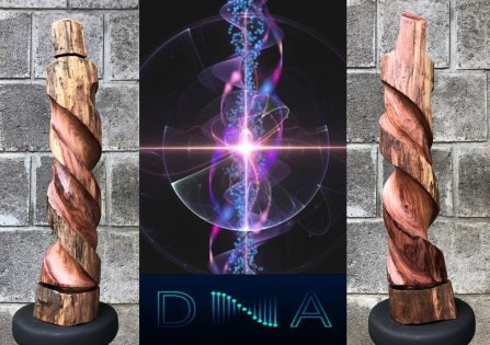 Escultura ¿El AMOR tiene ADN? Escultura de Ibo Bonilla